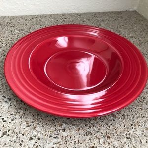 Two Fiesta ware Pasta Bowls in Scarlet